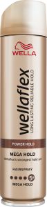 Wella Wellaflex Mega Strong Hold 5+ Hairspray (250mL)