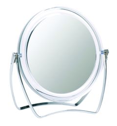 Casuelle Shaving/Make up Standing Mirror, Normal+5X Magnifying, Ø10cm