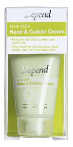 Depend O2 Aloe Vera Hand &Cuticle Cream (20mL)