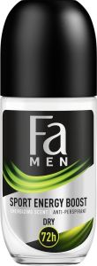 Fa Men Sport Energy Boost Roll-On Deodorant (50mL)