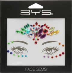 BYS Face Gems Assorted Designs Rainbow
