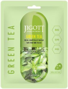 Jigott Green Tea Real Ampoule Mask (27mL)
