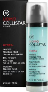 Collistar Men Total Freshness Moisturizer Face And Eye Cream-Gel 24H (80mL)