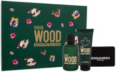 Dsquared2 Green Wood For Him EDT (100mL) + SG (100mL) + Card Holder