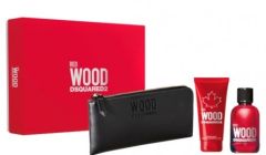 Dsquared2 Red Wood Pour Femme EDT (100mL) + SG (100mL) + Black Wallet