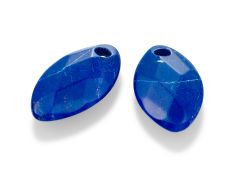 Sparkling Jewels Ear Charms Lapis Lazuli Leaf Gemstones