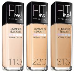 Maybelline New York Fit Me! Luminous+Smooth Foundation (30mL)