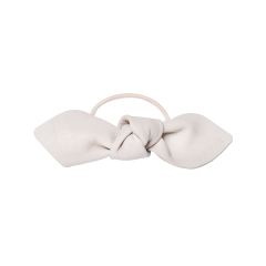 Corinne Leather Bow Big Hair Tie