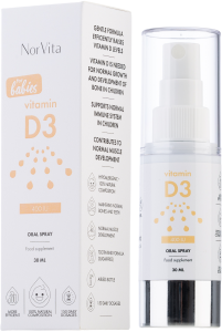 Norvita Vitamin D3 400 IU Oral Spray For Babies And Children (30mL)