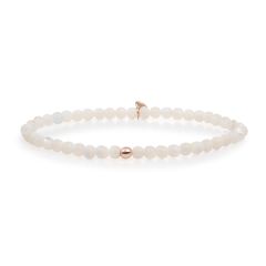 Sparkling Jewels Pearl & Rose Gold Bead Bracelet Small