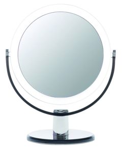 Casuelle Standing Mirror, Normal+5x Magnifying, Ø13cm, Height 21cm