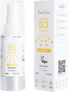 Norvita Vegan D3 Vitamin Oral Spray 1000IU (30mL)