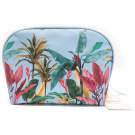Danielle Botanical Palm Blue Oyster Bag Large