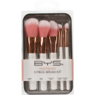 BYS Makeup Brushes In Keepsake White With Rose Gold (5pcs)
