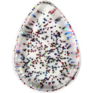 BYS Silicone Blending Sponge Teardrop Clear With Rainbow Glitter