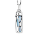 Engelsrufer Necklace Powerful Stone S Blue Agate Silver