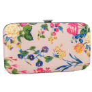 The Vintage Cosmetic Company Manicure Purse Floral Satin
